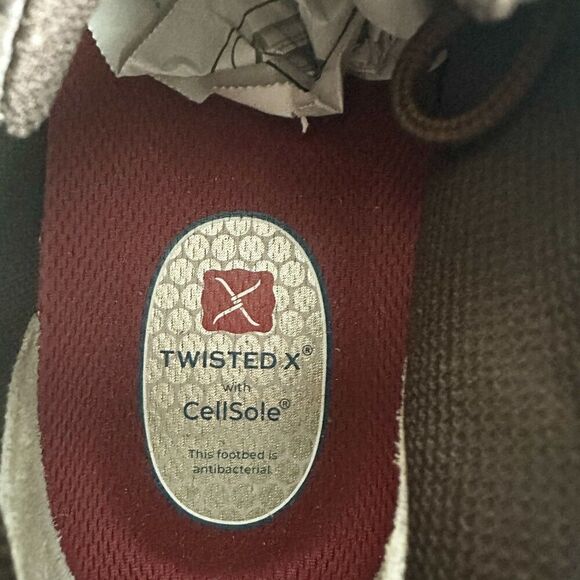Twisted X Chukka Full Quill Ostrih Driving Moc Size 9 Full Grain Leather Western - Picture 8 of 9